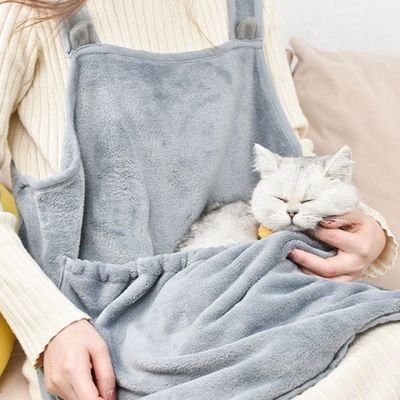 강아지 고양이 그루밍 앞치마 캥거루 포대기 담요