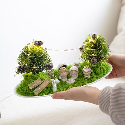 크리스마스 장식 성탄절 센터피스 아기 예수 30x17cm