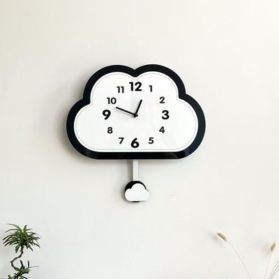 몽글 구름  무소음 벽시계