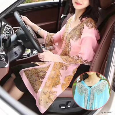 쉬폰 망토 스카프 가디건