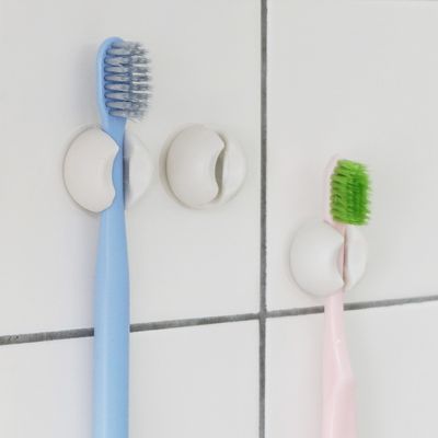 벽걸이 원형 무타공  칫솔걸이 꽃이