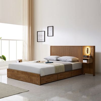 트리플 우드 원목침대K 프레임 (사이드패널1개)