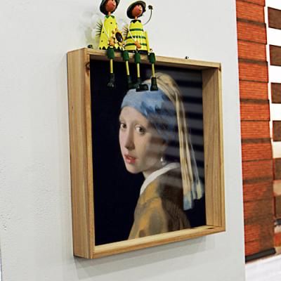 pc505-우드프레임액자_진주귀걸이를한소녀(중형)