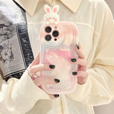 아이폰 14 13 12 토끼 말랑이 진주알 글리터 케이스