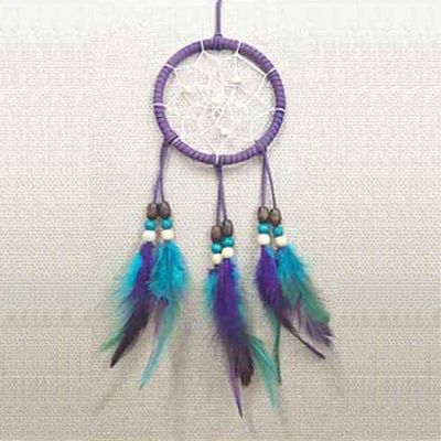 에스닉 드림캐쳐 화이트 비즈 퍼플(WFIGQNU)