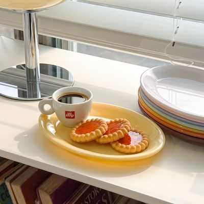 [마호]파스텔 멜라민 타원 Oval 접시 1호(203x144mm)