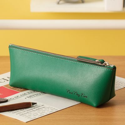 [무료각인]돛단배 천연 소가죽 필통 펜파우치