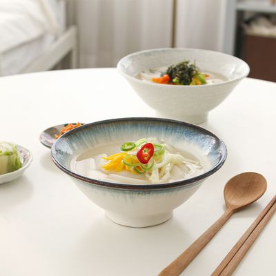 일본 도자기면기 떡국그릇 우동면기 국수 소면기