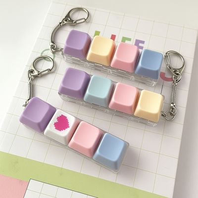 키보드키링 키캡키링 기계식 청축 딸깍이 열쇠고리 