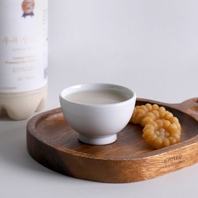 늘 다복 백자 국산 도자기 술잔 3인치 6.5cm 소 50ml