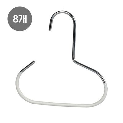 잡화 걸이 가방걸이 모자걸이,8개 화이트 Q134S