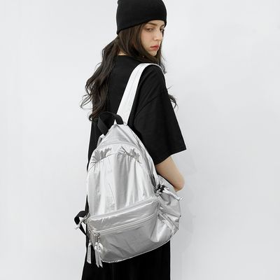 폴 글로시 백팩 - 실버 + 유광 오링키링 증정