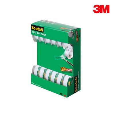 3M 스카치 매직 테이프(18mm*16m) 세이빙팩 1개(12ea)
