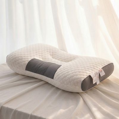 목편한 경추베개 메쉬쿨링 통풍메모리폼 니트 면 베개