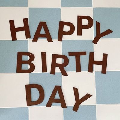 Brown Birth Day Garland 브라운생일가랜드