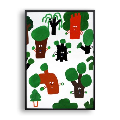 여름 초록 나무 (Art Print) / 일러스트 액자