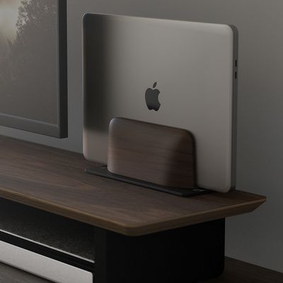 우드클램쉘 노트북 태블릿 수직 클램쉘 거치대 싱글