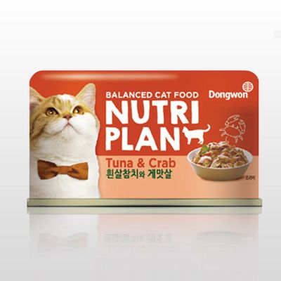 고양이 장건강 캔간식 참치 게맛살 160g 1P 통조림(WFLSOPF)