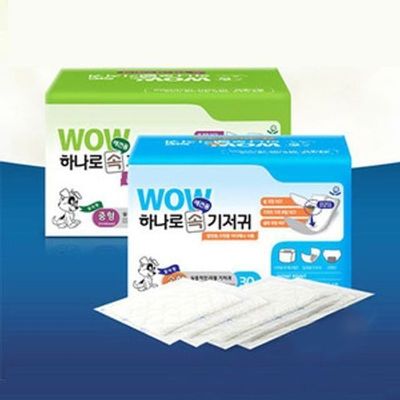 속기저귀 30매 강아지 소형 12개 와우 리필 애견(WFLT37M)