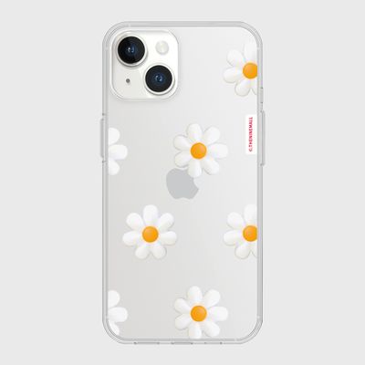 marguerite flower pattern [클리어 폰케이스]