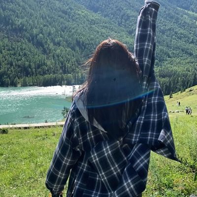 여성 데일리 가을 겨울 후드 체크셔츠