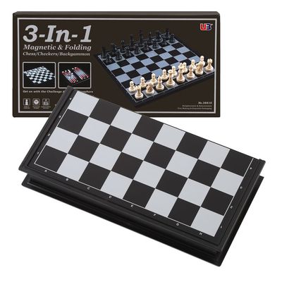 접이식 자석 체스판(25cmX25cm) 3in1 보드게임(WBDE622)