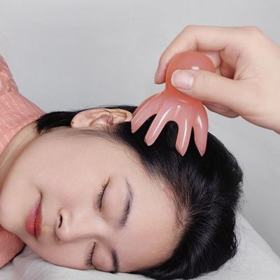 문어 마사지 빗 두피 괄사 마사지기