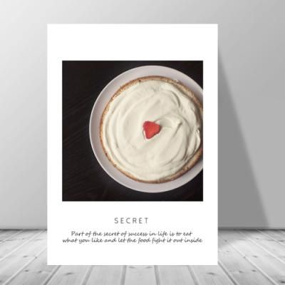 디저트 크림딸기 그림 인테리어 캔버스액자