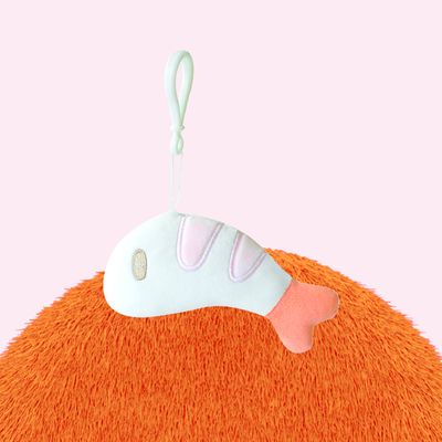 새웅이 말랑 가방고리인형