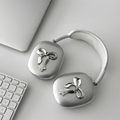 에어팟맥스 이어컵 리본 투명 실리콘 케이스 AM-20607
