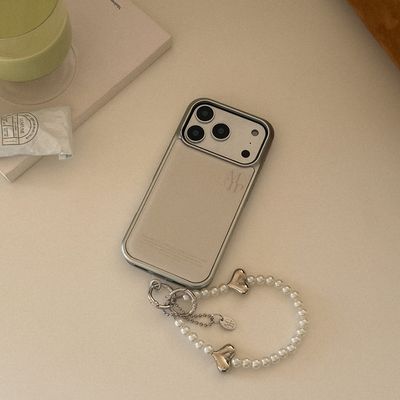 silver heart pearl 스트랩