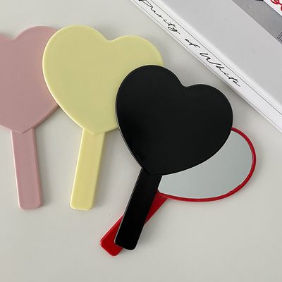 휴대용 원형 미니 하트 손거울 여행용 aa-68 하미