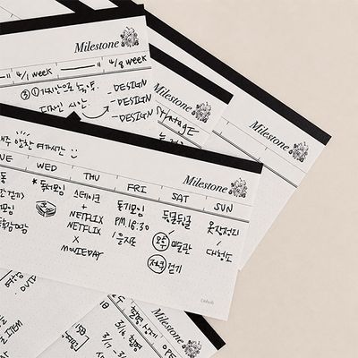 100P 플래너 메모패드 | B Line Milestone Memo Pad  