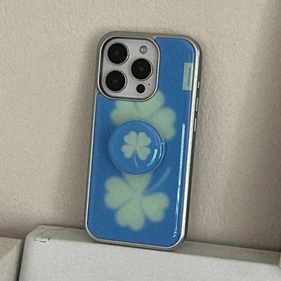 lucky clover 디자인 [실버 맥세이프 범퍼케이스]