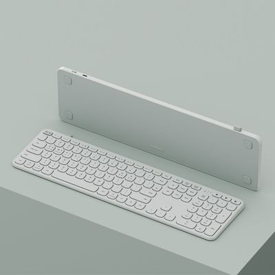 엑토 저소음 슬림 풀배열 블루투스 키보드 B608