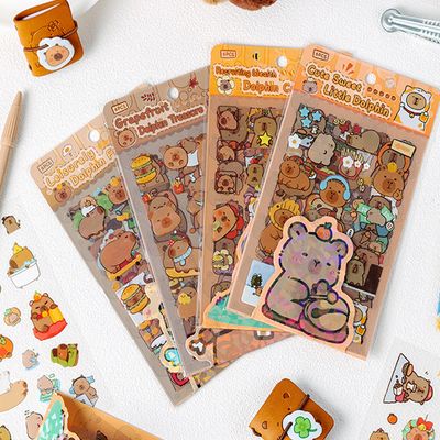 카피바라 방수 스티커 18p세트