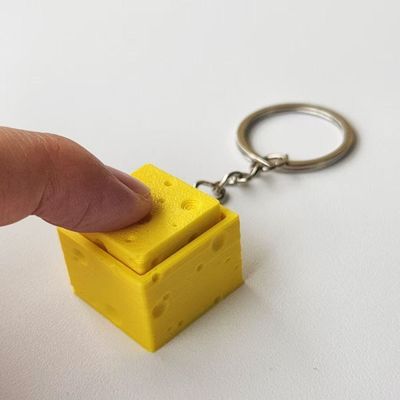 치즈 딸깍이 키보드 키캡 클리커 포인트 키캡 키링