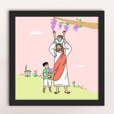 cq297-예수의사랑과돌봄_인테리어액자