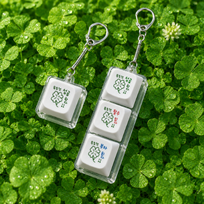 Lucky Message Keycap Keyring 럭키 메세지 키캡 키링