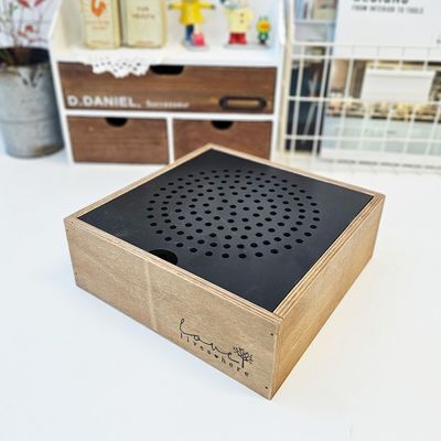 라이브 블랙 원목 상자