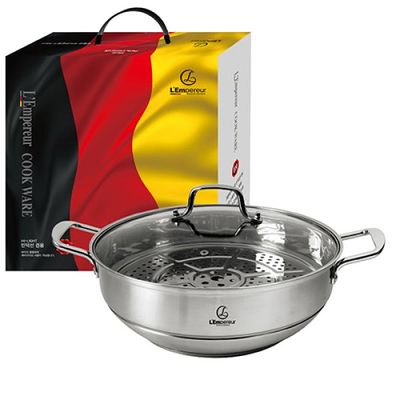 랑펠로 스텐 파티 전골 찜기 34cm