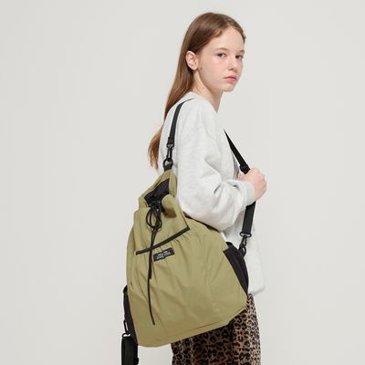 드로우 스트링 백팩 (올리브)