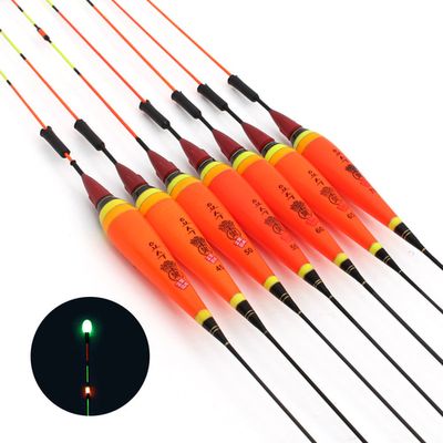 이화 요수 슬림 2점등 녹색 민물 LED 전자 낚시 찌