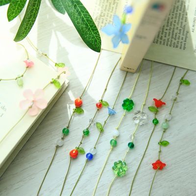 동백꽃 물망초 네잎클로버 꽃 책갈피 끈갈피 만들기