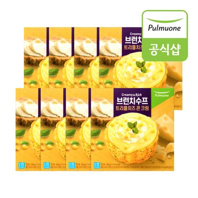 풀무원 브런치수프 트리플치즈 콘 크림(180g) x 8봉