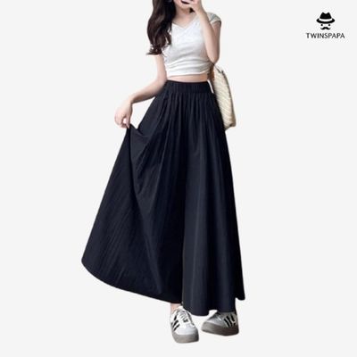 트윈스파파 여성 쿨 와이드 밴딩 치마 바지 P0000TWB