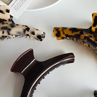 여성 헤어 악세 사리 베이직 아세테이트 집게핀