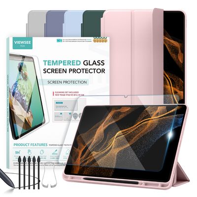 뷰씨 갤럭시탭S8 울트라 S펜수납 케이스+필름+S펜펜촉