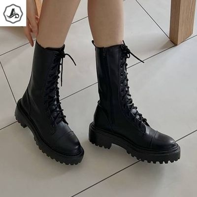 [애슬릿]워커 부츠 앵클 레이스업 가을 여성 패션