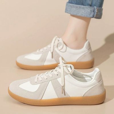여자 운동화 스웨이드 단화 독일군스타일 스니커즈 2color(WFOMZW0)